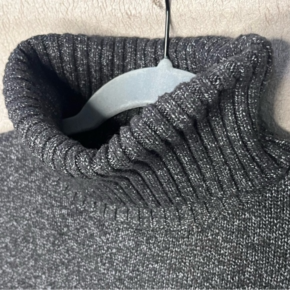 Bp. Turtleneck Sweater-Heather Charcoal-Women’s S-Casual-Winter-Classic-Simple - Picture 2 of 9